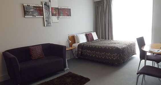 lounge of Ngaio 1-bedroom unit
